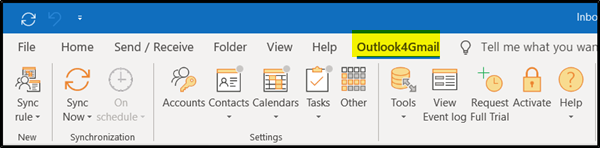 sync gmail calendar with outlook 2019