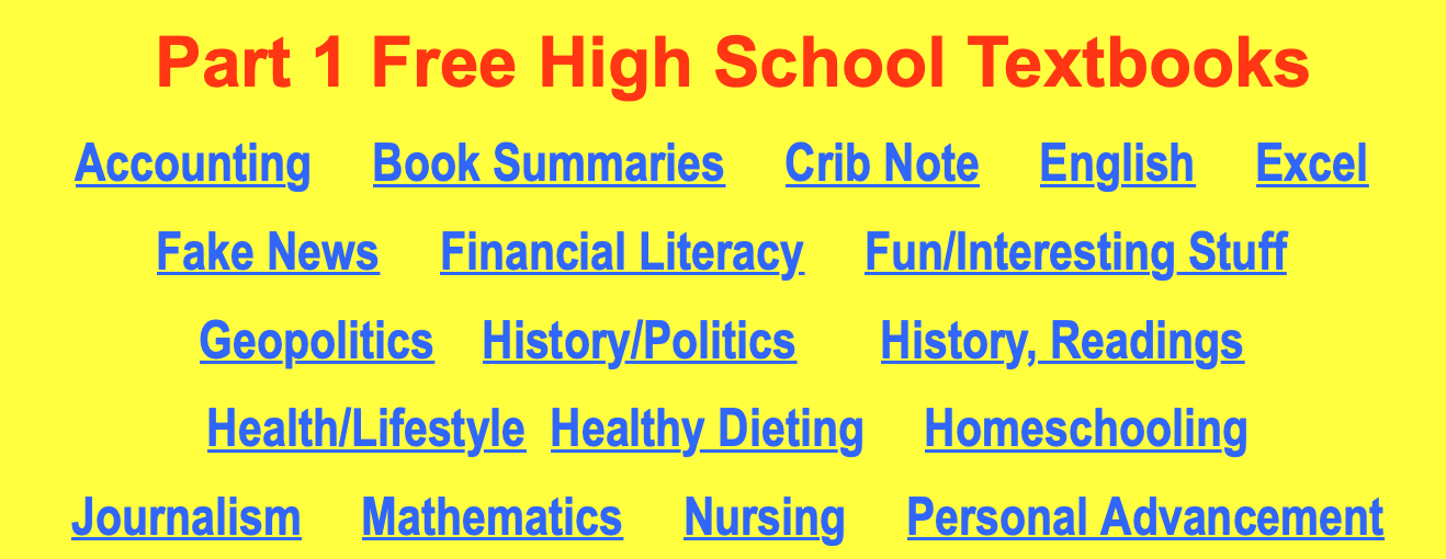 Free PDF textbooks